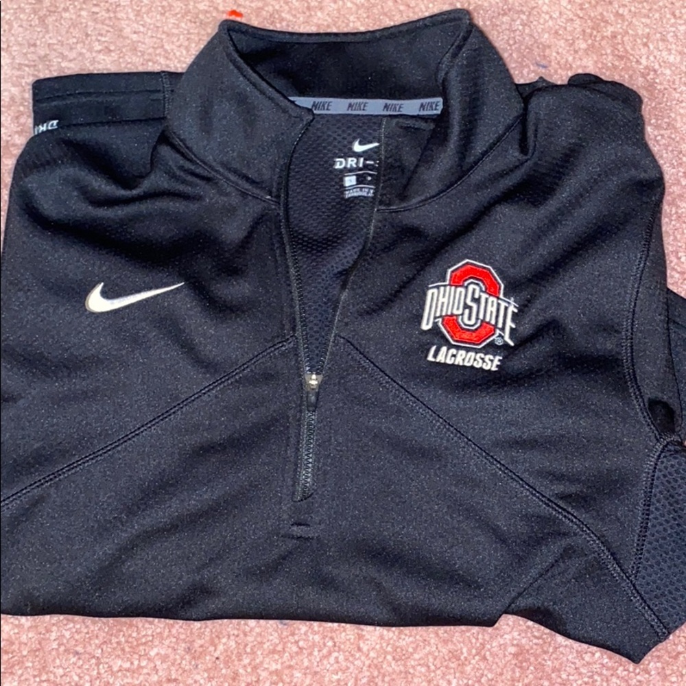 COPY - OSU Ohio State NIKE lacrosse black quarter…